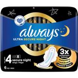 Always - Ultra Secure Night - Maandverband - 6 Stuks