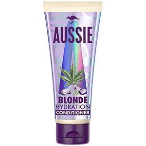 Aussie, Blonde Hydration Conditioner met hennep- en pruimenextract, voor gekleurd en droog haar, verzorgt en geeft je haar glans, 200 ml