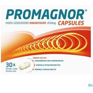 Promagnor - Magnesium - 450mg - Supplement - Capsules