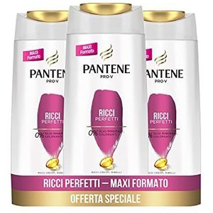 Pantene Perfecte Pro-V krulshampoo, shampoo voor glanzend en vol krullend haar, 3 x 675 ml