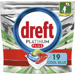 Dreft Platinum Plus All In One - Vaatwastabletten - Voordeelverpakking 5x19 stuks