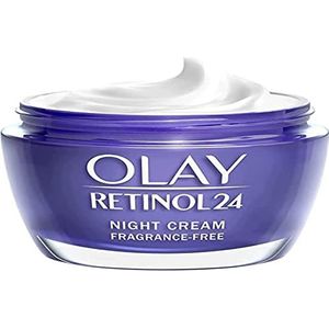 Olay Olaz Notte Regenerist Retinol24, gezichtscrème, anti-rimpels, hydraterend met retinol en vitamine B3, voor een gladde en lichte huid gedurende 24 uur, 50 ml