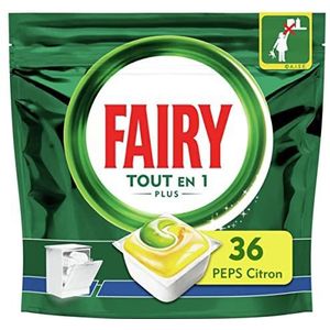 Fairy All in 1 vaatwassercapsules, citroen, 36 capsules
