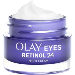 Olay Retinol 24 Nacht Oogcrème - Parfumvrij - Anti-Veroudering Verzorging voor Donkere Kringen - 15 ml