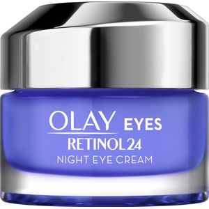 Olay Retinol 24 Nacht Oogcrème - Parfumvrij - Anti-Veroudering Verzorging voor Donkere Kringen - 15 ml