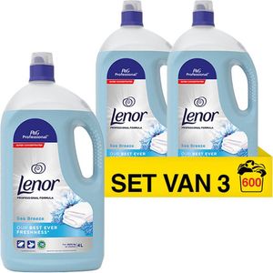 Lenor Professional - Wasverzachter Sea Breeze 600 wasbeurten - 3 x 4L - Voordeelverpakking