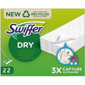 Swiffer - Dry - Navulling - 22 Stuks - Stofopvangende Doekjes