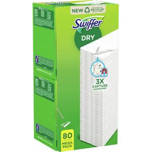 Swiffer Vloerreiniger Droge Doekjes - 80 vloerwissers