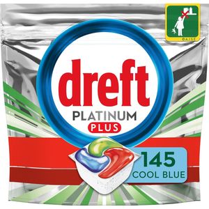 Dreft Platinum Plus All In One - Vaatwastabletten - Voordeelverpakking 5x29 stuks