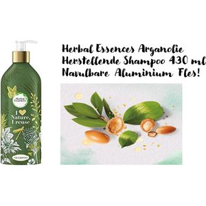 Herstellende Shampoo Herbal Herlaadbaar Arganolie (430 ml)