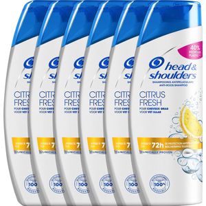 Head & Shoulders Citrus Fresh Anti-Roos Shampoo - Voordeelverpakking - 6 x 285 ml