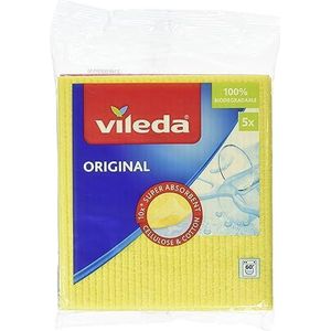 Vileda sponsdoek met bijzonder hoge zuigkracht, diverse kleuren, pak van 5