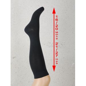 IBICI Skywalk Unisex Middelhoge Compressie Business- en Reissokken - Antracite M