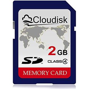 Cloudisk SD-kaart 2 GB klasse 4 flashgeheugenkaart 2G SLC Stanard Secure Digital Cards (2 GB)