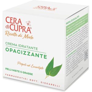 Cera di Cupra ~Ricette di Miele ~ Crema Idratante Opacizzante - met spateltje: geweldige, hydraterende dagcrème met Propolis en Eucalyptus voor normale, onregelmatige of beschadigde huid