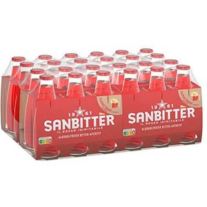 Sanbittèr | alcoholvrij aperitief uit Italië | bitterzoet-kruiden aroma | van citrusvruchten en fijne alpenkruiden | voor mixdranken | van het cultmerk San Pellegrino | 24 x 98 ml