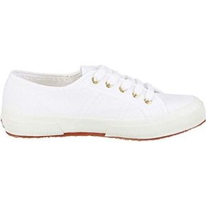 Superga 2750-Cotu Classic uniseks-volwassene Sneaker,Wit Goud A15,35.5 EU