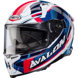 Caberg Avalon X Optic Wit Blauw Rood Integraalhelm - Maat XL - Helm