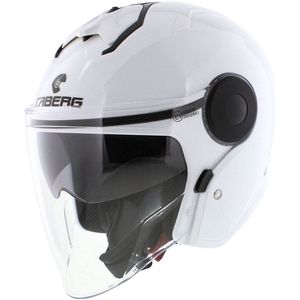Caberg - Soho - Jethelm - Glans Wit - Polycarbonaat - ECE22.06 Keurmerk