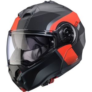 Caberg Duke Evo Indy Mat Grijs Rood Systeemhelm - Maat XL - Helm