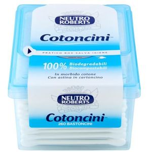 Neutro Roberts - Cotoncini - Wattenschijfjes - 260 stuks - Biologisch afbreekbaar