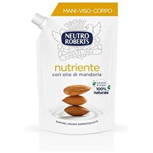 Neutro Roberts Olio di Mandorla Vloeibare Handzeep met Voedende Werking Vervangende Vulling 400 ml