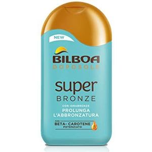 Bilboa Superbronze After Sun, met hydrabron, verbeterde bètacaroteen, ideaal voor het verlengen van de bruining, hydrateert de huid intensief, ideaal voor alle huidtypes, 200 ml
