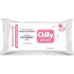 Chilly - Delicate Vochtige Intiemtissues - Biologisch Afbreekbaar - Hypoallergeen
