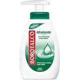Borotalco, Vloeibare zeep met poedergeur, hydraterende en rustgevende formule met ingrediënten van natuurlijke oorsprong, dermatologisch getest, respecteert de pH-waarde van de huid, fles met