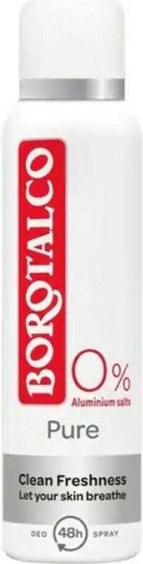 Borotalco Pure Deodorant Spray Aluminiumvrij 48h geuren Musky Breeze 150 ml
