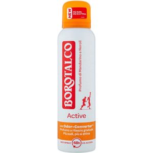 Borotalco - Deodorant Spray - Active - Mandarin & Neroli Fresh - 0% Alcohol - 150 ml