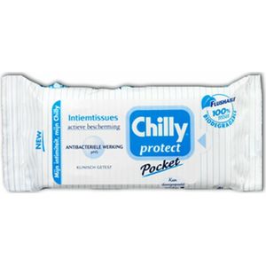 Chilly - Pocket Intiemtissues - 12 Stuks - Antibacterieel - Biologisch Afbreekbaar