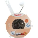 Metaltex - Passeerzeef - groentezeef - 20 cm - 3 bladen inbegrepen - handig in gebruik