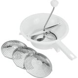 Metaltex - Passeerzeef - groentezeef - 24 cm - 3 bladen inbegrepen - handig in gebruik