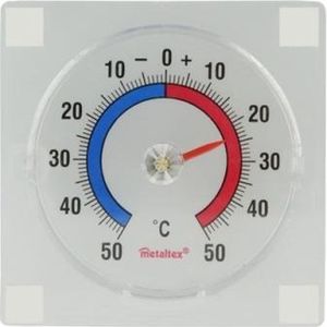 Metaltex Raam Thermometer 8x8 cm Transparant