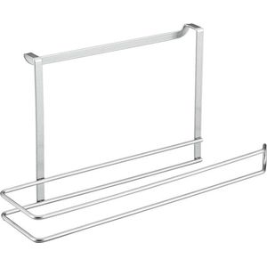 Galileo Küchenpapierhalter 34x18x10 cm Silber - Metaltex