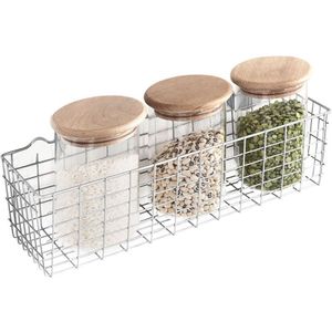 Metaltex - Koala mandje - 33 x 12 x 9 cm - Zilverkleurig - Ophangen of neerzetten