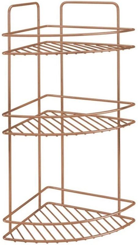 Metaltex - Doucherek - hoek - 3-laags - koperkleurig