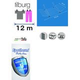 Tomado Tilburg Droogrek - 12m Drooglengte - Zilvergrijs