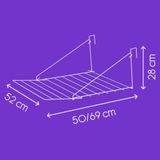Tomado - Droogrek Breda - 7 meter drooglengte - Ophangen aan radiator, deur, douchewand of balkon - Matzwart