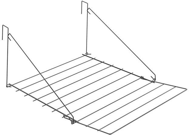 Tomado - Droogrek Breda - 7 meter drooglengte - Ophangen aan radiator, deur, douchewand of balkon - Matzwart