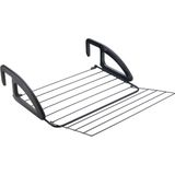 Metaltex  Bries Droogrek - 6m Drooglengte - Ophangbaar - Zwart