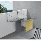 Droogrek - Verstelbaar - Roestvrij Staal - Zwart