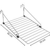 Droogrek - Verstelbaar - Roestvrij Staal - Zwart