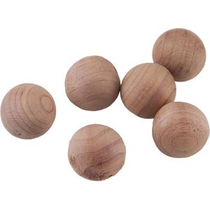 Metaltex houten mottenballen 6 stuks