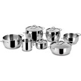 LAGOSTINA - Kookpottenset EUFORIA - 11 delig - Inductiebestendig - INOX - 10704600011