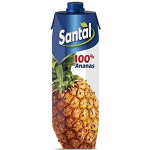 12 x Parmalat Santal I Classici Succo di Frutta ananas vruchtensap 100% natuurlijke oorsprong verfrissende verfrissende drank tetrapack 1000 ml