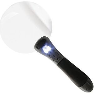 Moses. Libri_x LED Vergrootglas Antraciet Met Licht Om Te Lezen In Donkergrijs 5 Voudige En 3 Vergroting Schuifschakelaar Voor Uitschakelen Thuis 662334304