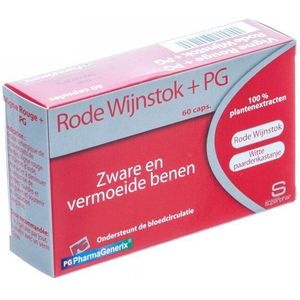 PharmaGenerix Rode Wijnstok Capsules 60 stuks