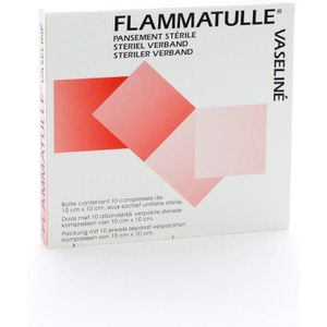 Flammatulle vaseline 10cmx10cm 10 stuks